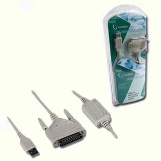 Переходник LTP Gembird USB UAS112, DB25M/AM, 1.8m, блистер