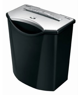 Шредер Fellowes PowerShred P-38 (секр. 1, 6мм, 8 лист, 19 литр. Уничт. скобы, пл.карты,скрепки)