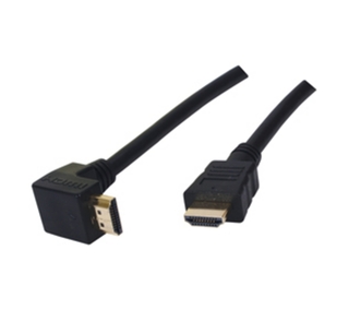 Кабель HDMI Gembird CC-HDMI490-10, 3м, v1.4, 19M/19M, черный, угловой разъем