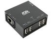 Переходник USB-сервер 4хUSB2.0->LAN AgeStar LB3 пластик, черный, блок питания