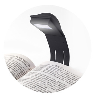 Лампа Qumo"BookLight"для чтения электронных книг.1 светодиод.Гибкая ножка.Прорезиненный корпус.Питание батарейки AG13(3 шт.)