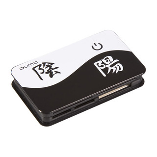 Картридер QUMO QR-S1 "YIN & YAN" all-in-one,  USB 2.0. Совместим со всеми популярными моделями флеш карт