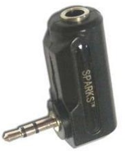 Переходник аудиовидео Sparks Jack 2.5 (вилка) - Jack 3.5 (розетка) Gold (SG1106)