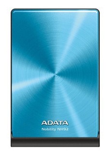 Жесткий диск A-DATA USB 1Tb ANH92-1TU-CBL 2.5" (голубой) (с чехлом)