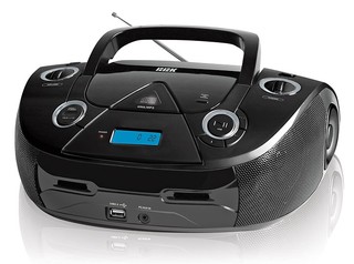 Аудиомагнитола BBK BX318U черный