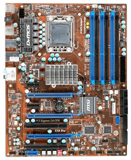 Материнская плата MSI X58 PRO-E Soc-1366 iX58 DDR3 ATX AC'97 8ch. GbLAN RAID 1394