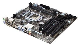 Материнская плата ASRock B75M Soc-1155 iB75 DDR3 mATX SATA3 AC'97 8ch GbLAN VGA