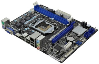 Материнская плата ASRock H61M-HVS Soc-1155 iH61 DDR3 mATX AC'97 6ch LAN VGA