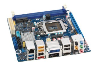 Мат.плата Intel Original DH77DF Soc-1155 iH77 DDR3 mini-ITX Audio10chDP+HDMI+DVI-I LAN RAID (bulk)