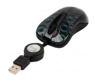 Мышь A4 X6-60MD-3 green dot optical GLaser mini 2X Click retractable USB