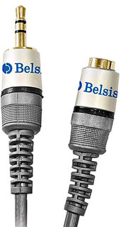 Кабель удлинитель аудиовидео Belsis Jack 3.5 - Jack 3.5f GOLD 10м