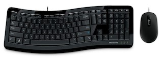 Комплект клавиатура + мышь Microsoft Comfort Curve 3000 USB For business (7ZJ-00023)
