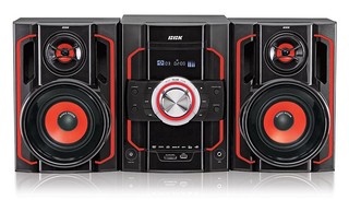 Минисистема DVD BBK AMS303U черный с красным + диск на 500 песен