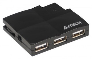Хаб A4Tech 57 /4-port USB2.0 black