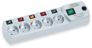 Сетевой фильтр MOST ERG 5 розеток 2м black