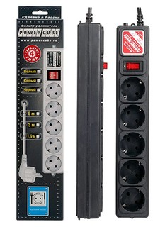 Сетевой фильтр Power Cube SPG-B-15-BLACK 5m черный 5 розеток