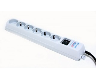 Сетевой фильтр Pilot Extender 15A белый 5м 5+1 розеток (040)