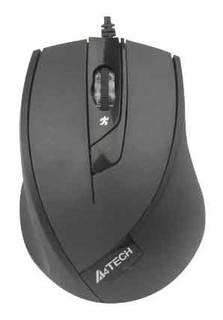 Мышь A4 N-600X-1 V-Track Padless USB Black