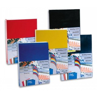 Обложки для переплёта Office Kit (PYKA400180) прозрач. пластик. Кубик А4 0.18 мм желтые 100 шт