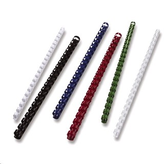 Пластиковые пружины для переплета, 14 мм (на 91-110 листов), черные, 100шт, Office Kit (BP2040)