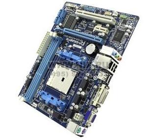 Материнская плата GIGA-BYTE GA-A55M-DS2 sFM1/AMD A75/ 2xDDR3, PCI-E,VGA,DVI,SATA RAID,GBLan,mATX,RTL