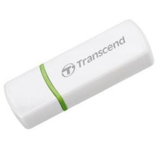 Считывающее устройство Multi-Card Reader P5 белый Transcend USB 2.0, SDHC/MMC4+MicroSDHC/M2