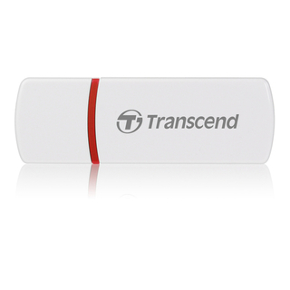 Считывающее устройство Multi-Card Reader P6 белый Transcend USB 2.0, для MSHG/M2/MicroSDHC