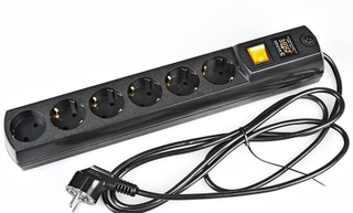Сетевой фильтр MOST H6 5м 6 розеток черный