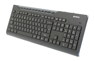 Клавиатура A4 KD-800L Blue Light X-Slim LED Lighting USB