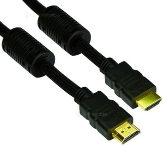 Кабель VCOM HDMI 10 m блистер черн  ver 1.4 gold разьёмы