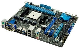 Материнская плата ASUS F1A55-M LE sFM1 /AMD A55/ 2xDDR3, 2xPCI-E, DVI,VGA,GBLan, SATA RAID,mATX