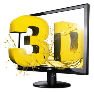 Монитор AOC 23" D2357PH  Silver-Black TN LED 2ms 16:9 2xHDMI M/M 3D 20M:1 250cd +3D Glasses