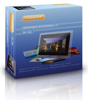 Цифровая фоторамка Digma TFT 7" PF-702  цвет белый
