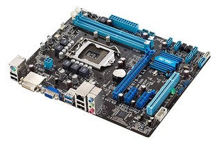 Материнская плата Asus P8B75-M LX Soc-1155 iB75 DDR3 mATX AC'97 8ch GbLAN VGA+DVI White Box