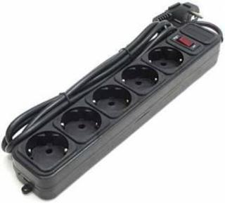 Сетевой фильтр Gembird SPG3-B-5B черный 5 розеток 1.5м