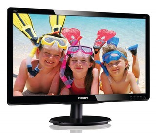 Монитор Philips 19" 190V4LSB/00 Glossy-Black TN LED 5ms 16:10 DVI 10M:1 200cd