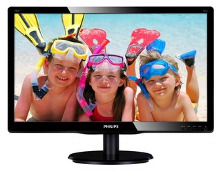 Монитор Philips 19" 190V4LSB2/01 Glossy-Black TN LED 5ms 16:10 DVI 10M:1 200cd