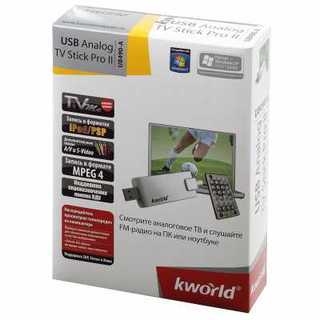 ТВ Тюнер Kworld USB TV Analog TV-Box KW-UB406 (RC,HMC Drive) RTL