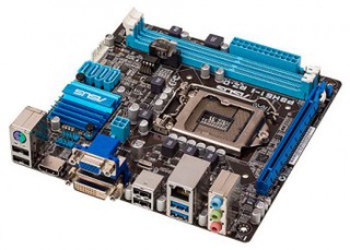 Материнская плата Asus P8H61-I R2.0 Soc-1155 iH61 DDR3 mini-ITX AC'97 8Ch. GbLAN USB3.0 VGA+DVI+HDMI