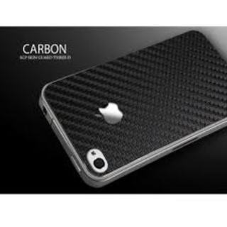 Комплект защитных пленок для Apple iPhone 4/4S Carbon Black черный/прозрачный Deppa