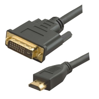 Кабель KRAULER HDMI -DVI 24GOLD 3m блистер