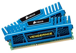 Память DDR3 16384Mb 1600MHz Corsair (CMZ16GX3M2A1600C10B) RTL 2x8GB 10-10-10-27, with Vengeance Blue
