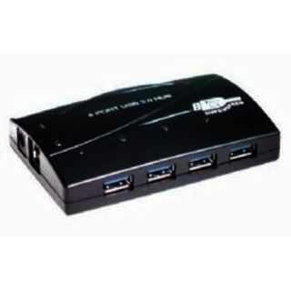 Хаб USB 3.0 Gembird UHB-C345 4 порта /питание/блистер