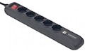 Удлинитель "Energenie" SPG5-U-5 16A с двумя USB и 5 евророзетками 1,5м чёрный