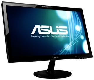 Монитор Asus 20" VK207S Glossy-Black TN LED 2ms 16:9 M/M Cam 80M:1 250cd USB PiP