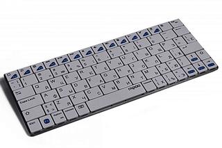 Клавиатура беспроводная RAPOO E6300 белая сверхтонкая Bluetoth 3.0  для планшетов/смартфонов с основой из нержавеющей стали