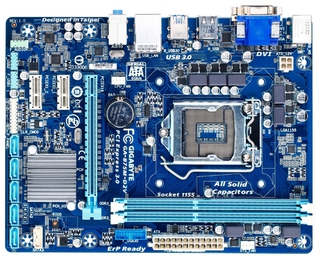 Материнская плата Gigabyte GA-B75M-D2V Soc-1155 iB75 DDR3 mATX AC'97 8Ch GbLAN SATA3 VGA+DVI