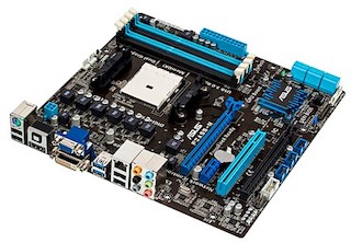 Материнская плата Asus F2A55-M Soc-FM2 AMD A55 DDR3 mATX AC'97 8ch GbLAN SATA3 RAID VGA+DVI+HDMI