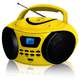Аудиомагнитола BBK BX107U желтый/черный