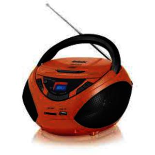 Аудиомагнитола BBK BX108U оранжевый/черный